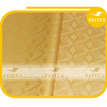 Tissu bazin de qualité supérieure en coton doré africain de Guinée bcoade caftan multicolore